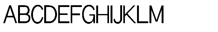 Miogra Sans Ultra Condensed Font UPPERCASE