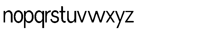 Miogra Sans Ultra Condensed Font LOWERCASE