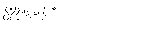 Miojhe Italic Font OTHER CHARS