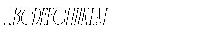 Miojhe Italic Font UPPERCASE
