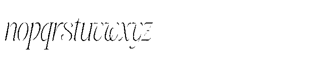 Miojhe Italic Font LOWERCASE
