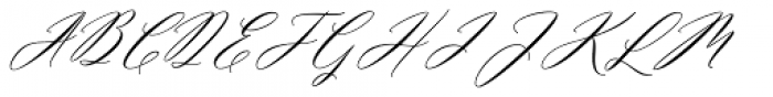 Miolleta Script Regular Font UPPERCASE