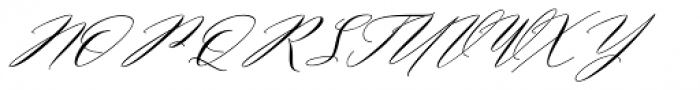 Miolleta Script Regular Font UPPERCASE