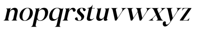 Mirado Italic Font LOWERCASE