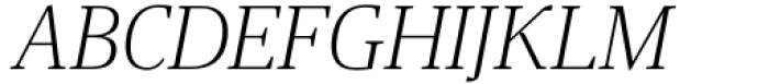 Miragem Light Italic Font UPPERCASE