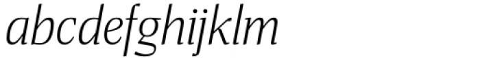Miragem Light Italic Font LOWERCASE