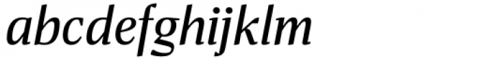 Miragem Medium Italic Font LOWERCASE