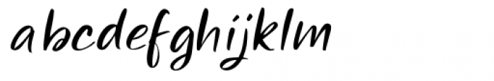Miraikato Hand Thin Italic Font LOWERCASE