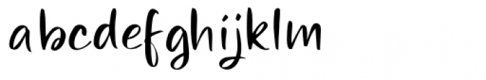 Miraikato Hand Thin Font LOWERCASE
