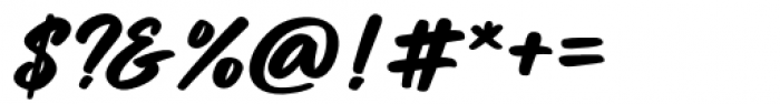 Miraikato Script Bold Italic Font OTHER CHARS