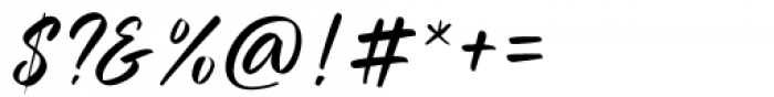 Miraikato Script Thin Italic Font OTHER CHARS