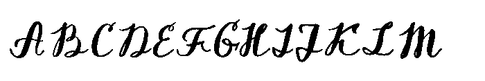 Miralace Cyrillic Font UPPERCASE