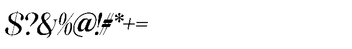 Miralova Bold Italic Font OTHER CHARS