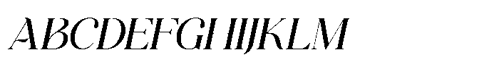 Miralova Bold Italic Font UPPERCASE