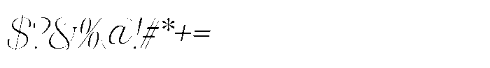 Miralova Light Italic Font OTHER CHARS