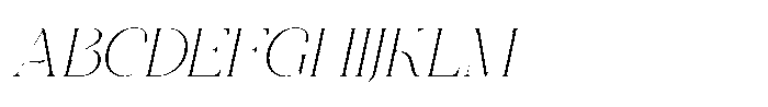 Miralova Light Italic Font UPPERCASE