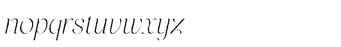 Miralova Light Italic Font LOWERCASE