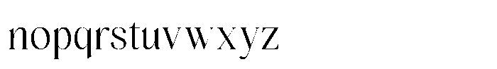Miralova Medium Font LOWERCASE