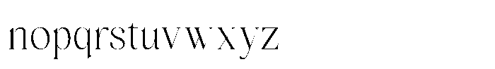Miralova Regular Font LOWERCASE