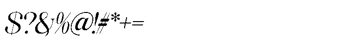 Miralova Semi Bold Italic Font OTHER CHARS