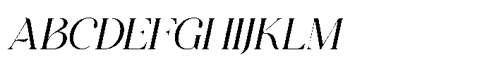 Miralova Semi Bold Italic Font UPPERCASE