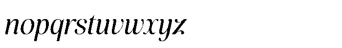Miralova Semi Bold Italic Font LOWERCASE