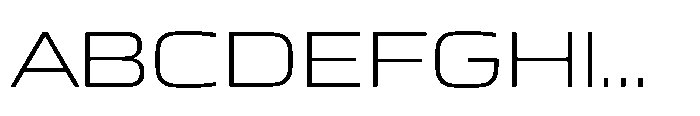 Mirano Extended Light Font UPPERCASE