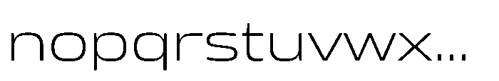 Mirano Extended Light Font LOWERCASE