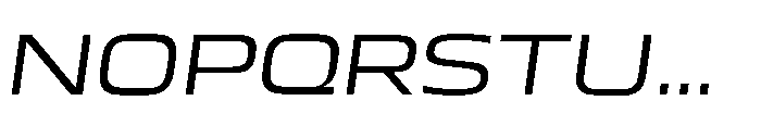 Mirano Extended Regular Italic Font UPPERCASE