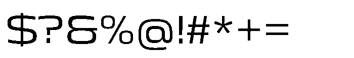 Mirano Extended Regular Font OTHER CHARS