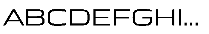 Mirano Extended Regular Font UPPERCASE
