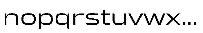 Mirano Extended Regular Font LOWERCASE