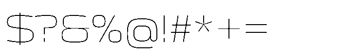 Mirano Extended Thin Font OTHER CHARS