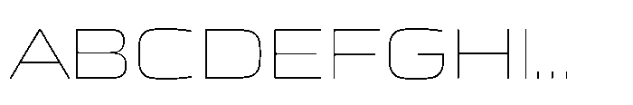 Mirano Extended Thin Font UPPERCASE