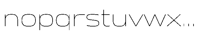 Mirano Extended Thin Font LOWERCASE
