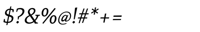 Mirantz Extended Book Italic Font OTHER CHARS