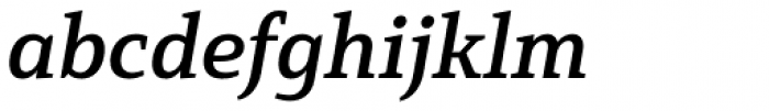 Mirantz Extended Demi Italic Font LOWERCASE