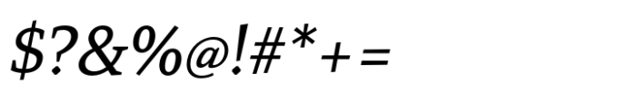 Mirantz Extended Regular Italic Font OTHER CHARS
