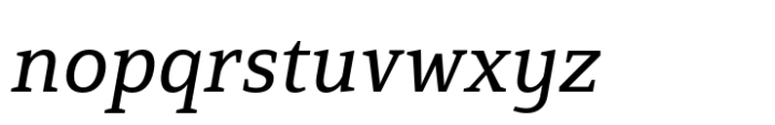 Mirantz Extended Regular Italic Font LOWERCASE
