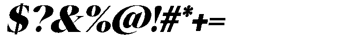 Mirebalais Black Italic Font OTHER CHARS