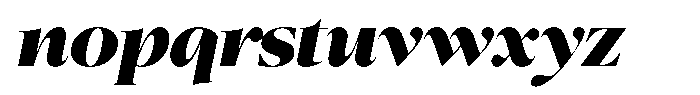 Mirebalais Black Italic Font LOWERCASE