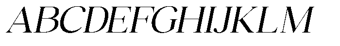 Mirebalais Light Italic Font UPPERCASE