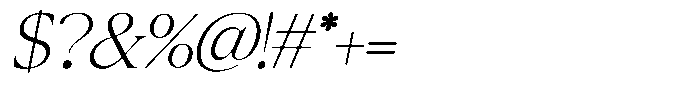 Mirebalais Thin Italic Font OTHER CHARS