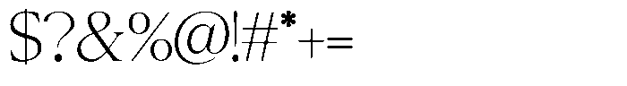 Mirebalais Thin Font OTHER CHARS