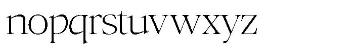 Mirebalais Thin Font LOWERCASE
