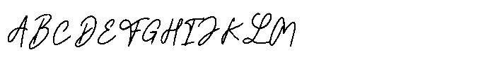 Miregha Signature Font UPPERCASE