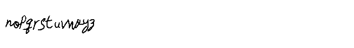 Miregha Signature Font LOWERCASE