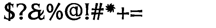Mirhane Regular Font OTHER CHARS