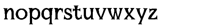 Mirhane Regular Font LOWERCASE