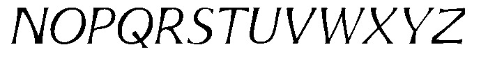 Mirhane Thin Slant Regular Font UPPERCASE